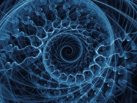 Spiral Background. Illustrazione stock