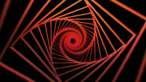 Spiral background of red squares Stock Footage 82212667