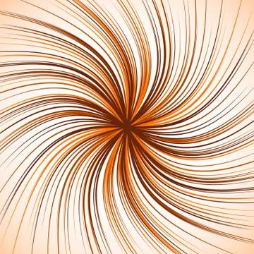 Spiral background with thin radial lines. Concentric, circular swirl, twirl p Stock Illustration