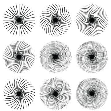 Spiral background. Vector illustration. Circular, radiating abstract shape Stock Illustration