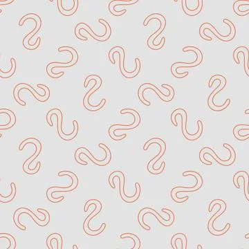 Spiral Bacterium vector Spirilla concept modern line seamless pattern Illustrazione stock