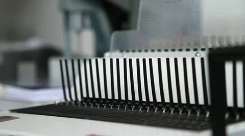 Spiral binding process Stock Footage 21764357
