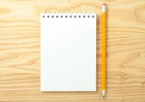 Spiral blank notebook Stock Photos