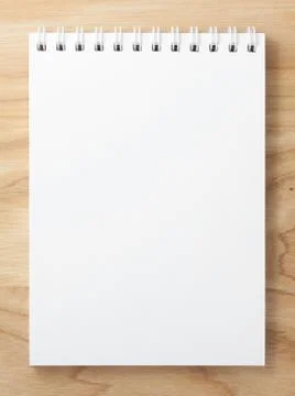 Spiral blank notebook Stock Photos