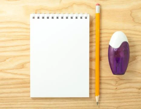 Spiral blank notebook Stock Photos