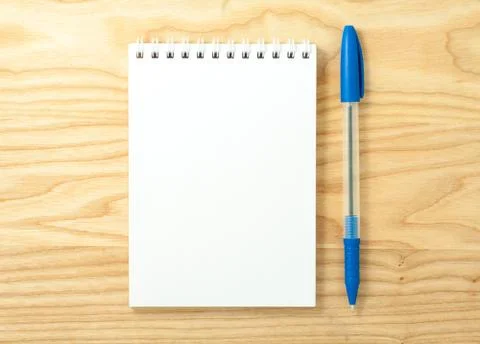Spiral blank notebook Stock Photos