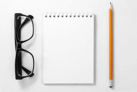 Spiral blank notebook Stock Photos