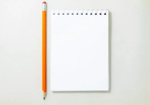 Spiral blank notebook Stock Photos