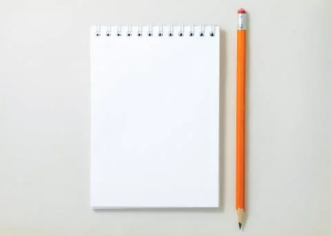 Spiral blank notebook Stock Photos