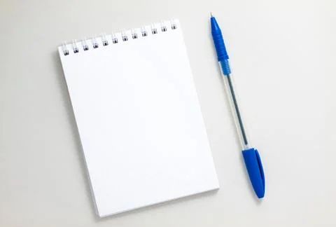 Spiral blank notebook Stock Photos