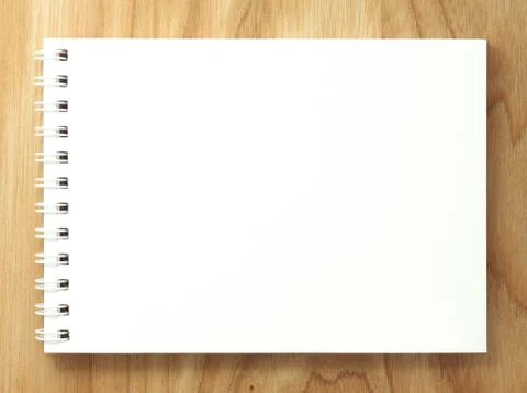 Spiral blank notebook Stock Photos