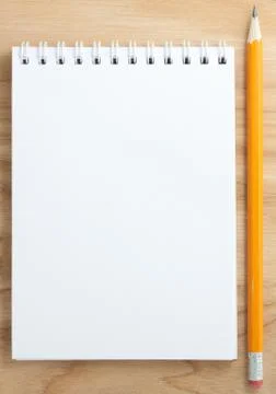 Spiral blank notebook Stock Photos