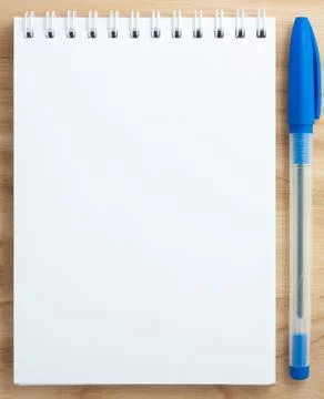 Spiral blank notebook Stock Photos