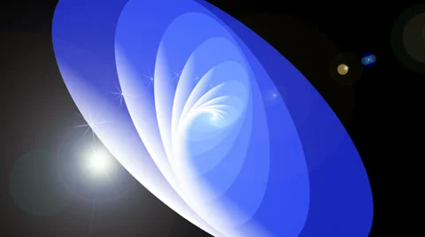 Spiral. Blue and white outlined ellipse. Media background. Loop able File. Stock-Footage 33471853