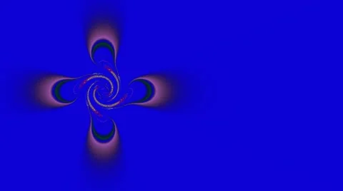 Spiral on a blue background Видео 8845868