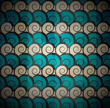 Spiral blue pattern Stock Illustration