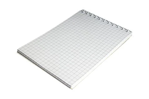 Spiral bound engineering notebook with squared grid technical paper Stock-Fotos