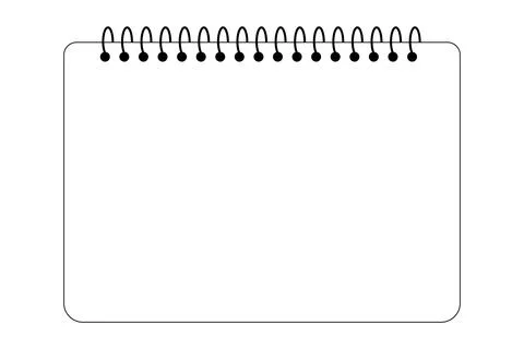 Spiral Bound Flip Cards Vector 스톡 일러스트