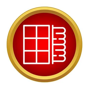 Spiral bound notebook icon representing office stationery organizing 库存插图