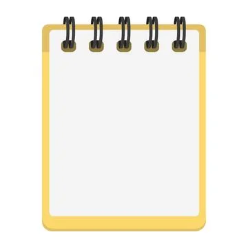Spiral bound notepad Stock Illustration