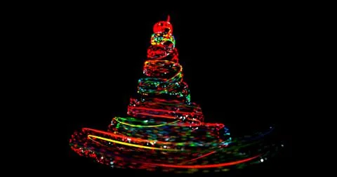 Spiral of bright particles 库存插图