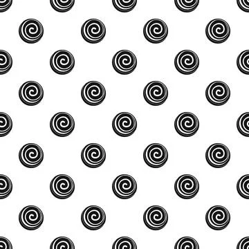Spiral cake pattern seamless Stock Illustration