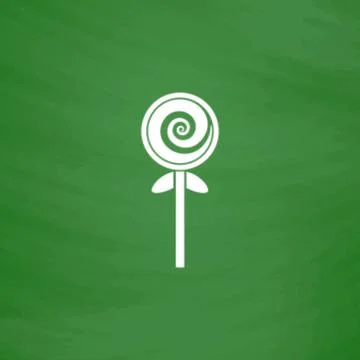 Spiral candy flat icon 스톡 일러스트