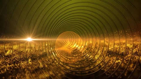 Spiral of changing coordinates of space and time Stock Footage 276611820