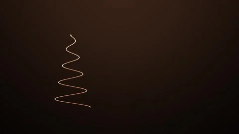 Spiral Christmas tree of light gently rotates, showcasing festive color changes Stock Footage 324884681