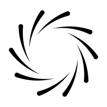 Spiral circle icon vector Stock Illustration