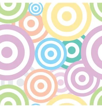 Spiral Circles Fabric Pattern Stock Illustration