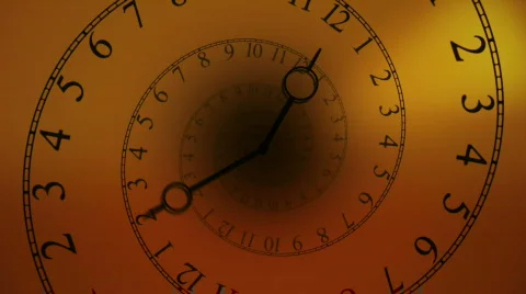 Spiral Clock (HD) Stock Footage 659917
