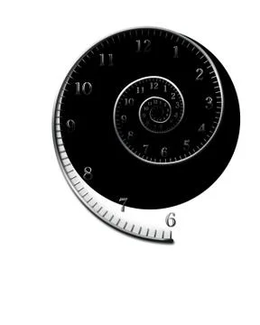 Spiral for clock Stock Illustration