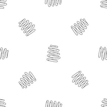 Spiral coil pattern seamless vector Stock Illustration