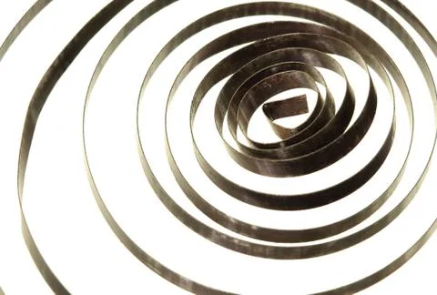 Spiral coil spring Stock Photos