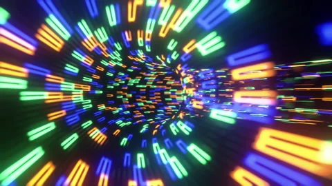 Spiral Color Tunnel Loop 스톡 동영상 218657838