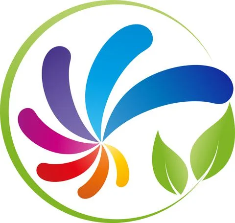 Spiral, Colored, coloured logo, Painter, Logo Stock Illustration