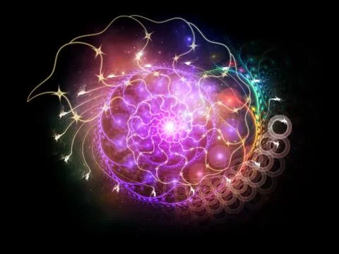 Spiral Composition Stock Illustration