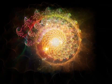 Spiral Composition Stock Illustration