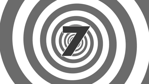 Spiral Countdown from 9 to 0 with Grey Background Stock Footage 279169907