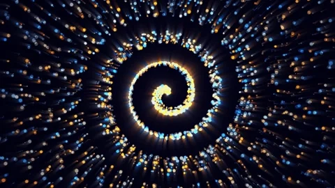 A spiral on a dark background. Vídeos de archivo 309027209