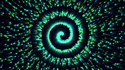 A spiral on a dark background. 스톡 동영상 309027210