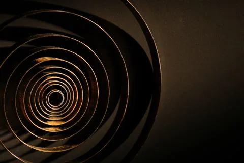 Spiral on dark Stock-Fotos