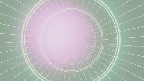 Spiral design with circles and lines on a light background Stock Footage 337389635