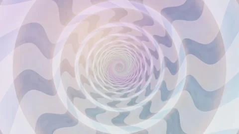 Spiral design with light color tones and abstract shapes in motion Stock Footage 337389134
