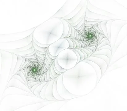 Spiral digital art. An abstract computer generated modern spiral fractal elem Stock Illustration