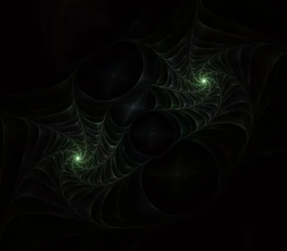 Spiral digital art. An abstract computer generated modern spiral fractal elem Stock Illustration