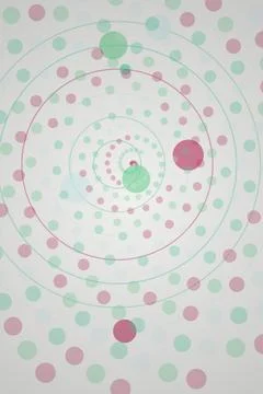 Spiral Dot Pattern Abstract Stock Illustration