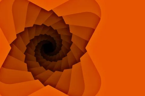 Spiral downward staircase background with copy space イラスト素材