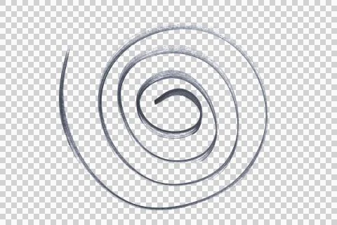 A spiral drawn with a black marker Stock Illustration